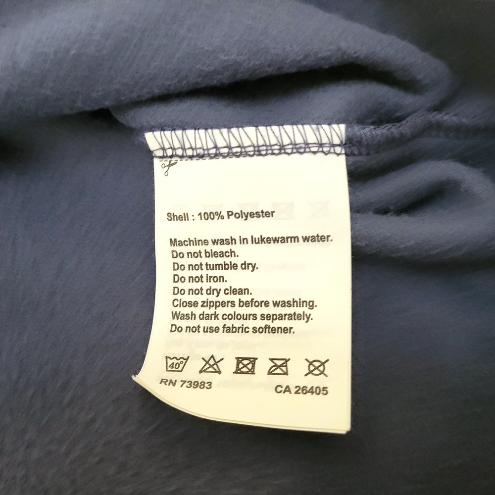 Helly Hansen Mount Blue Gray Polar Fleece 1/4 Zip Pullover Sweater Men's XXL - Picture 8 of 10